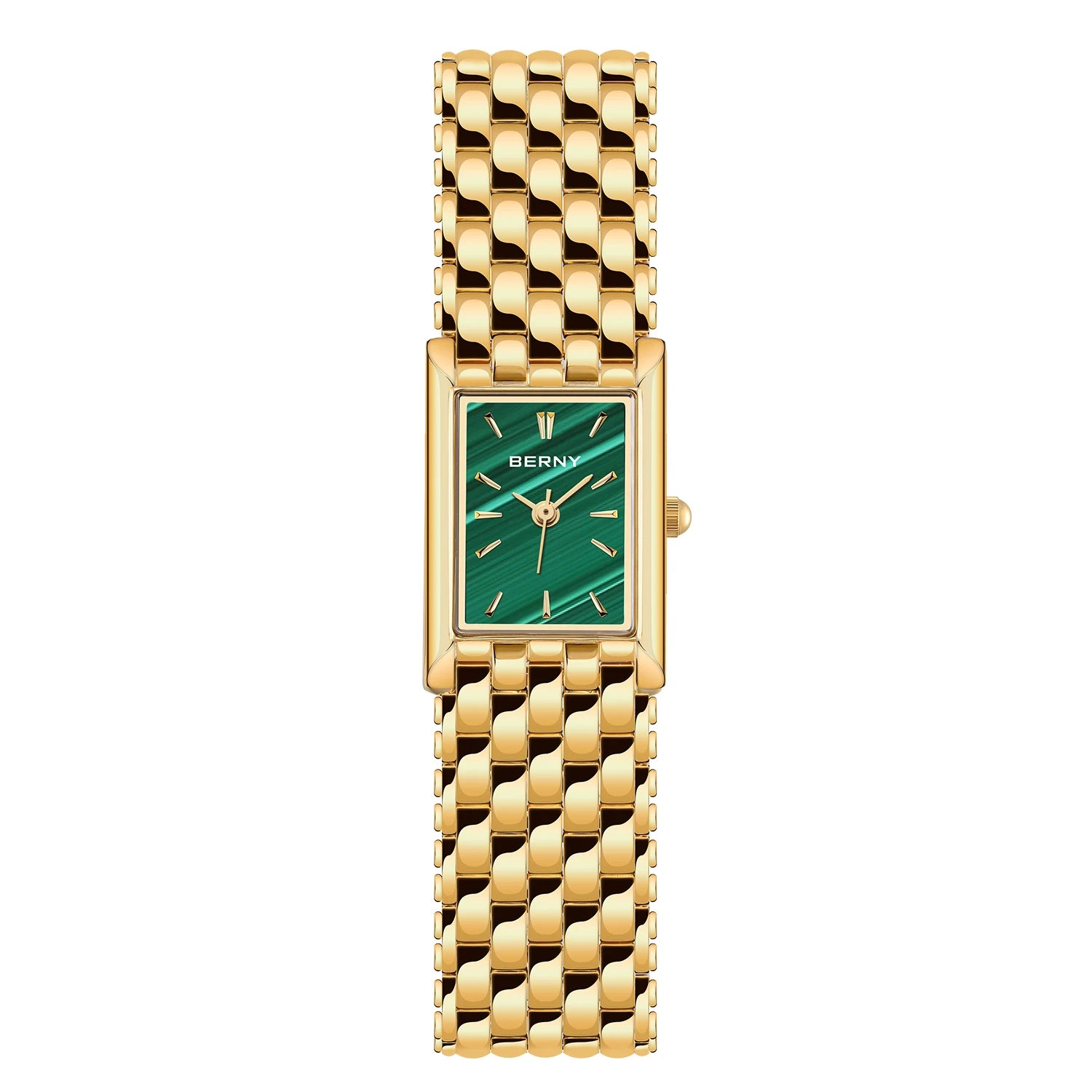 BERNY Golden Women’s Quartz Wristwatch