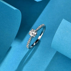 0.5ct D Color Round Moissanite Ring - SnaggIt