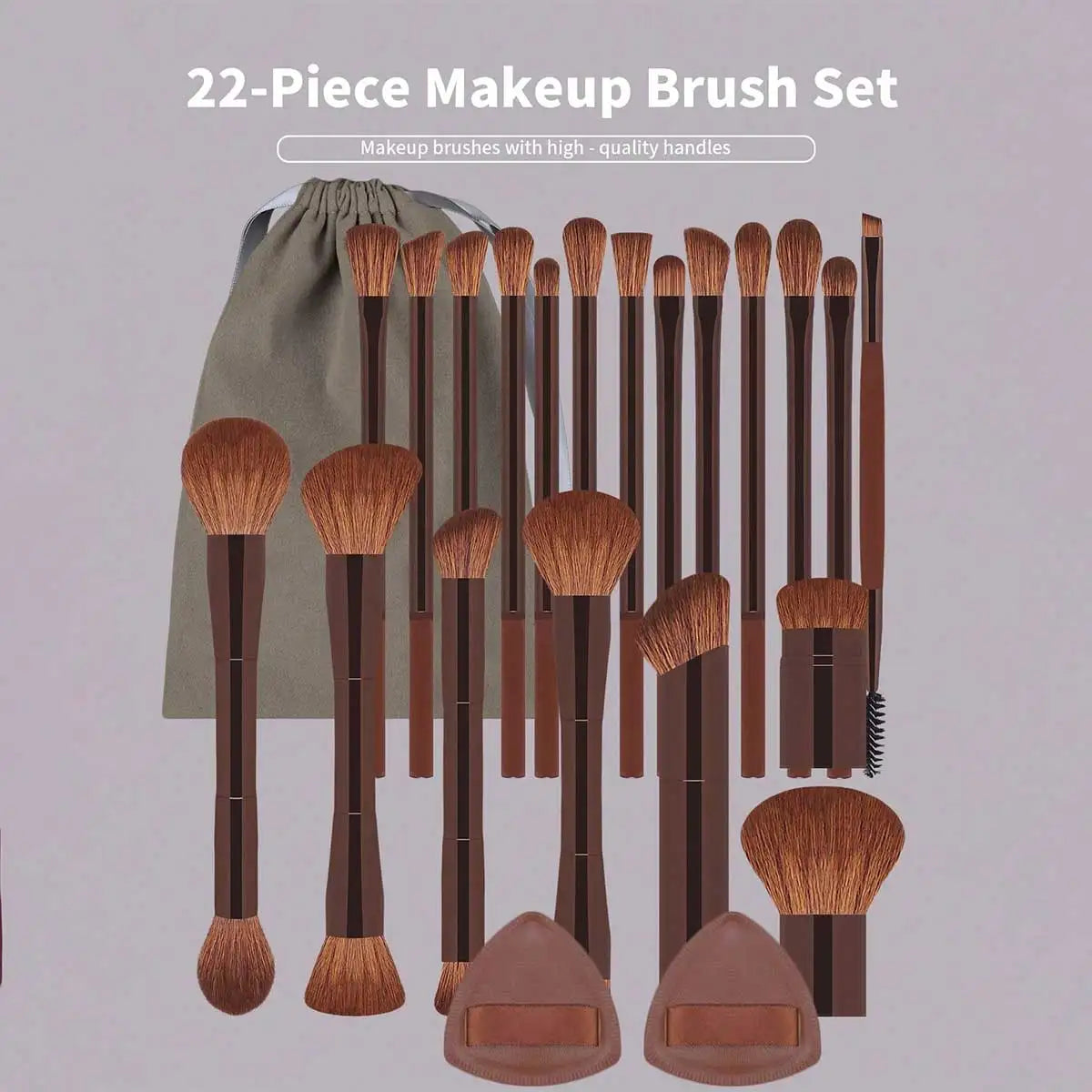22 Piece Professional Makeup Brush Set