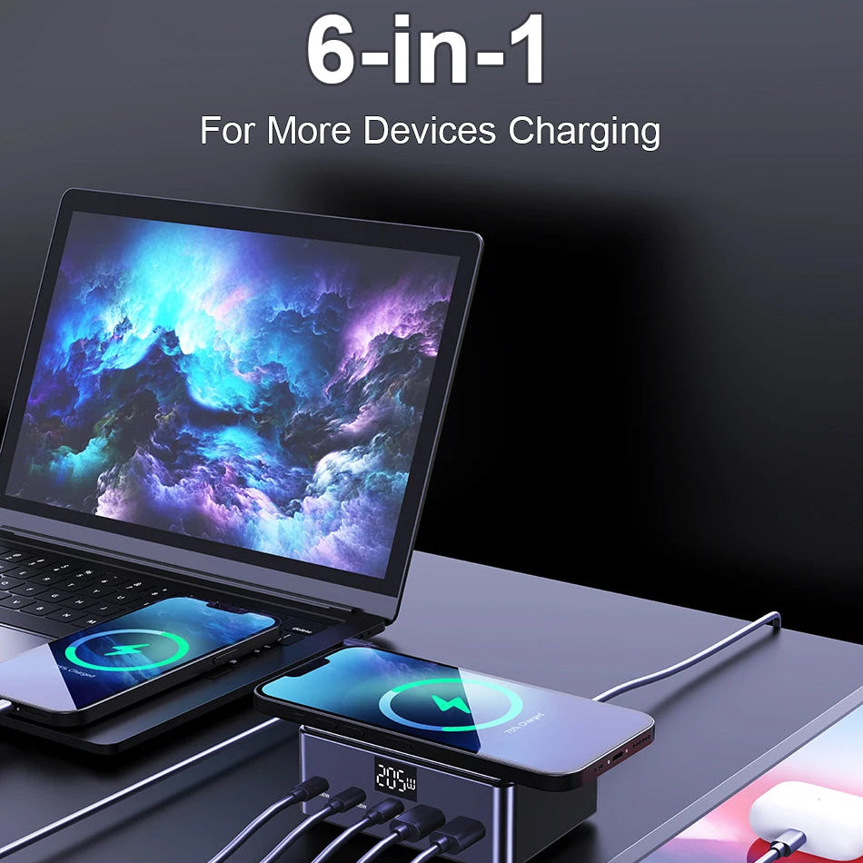 Digital Display USB C Fast Charging Station with PD 100W by Snagg A Charging Station