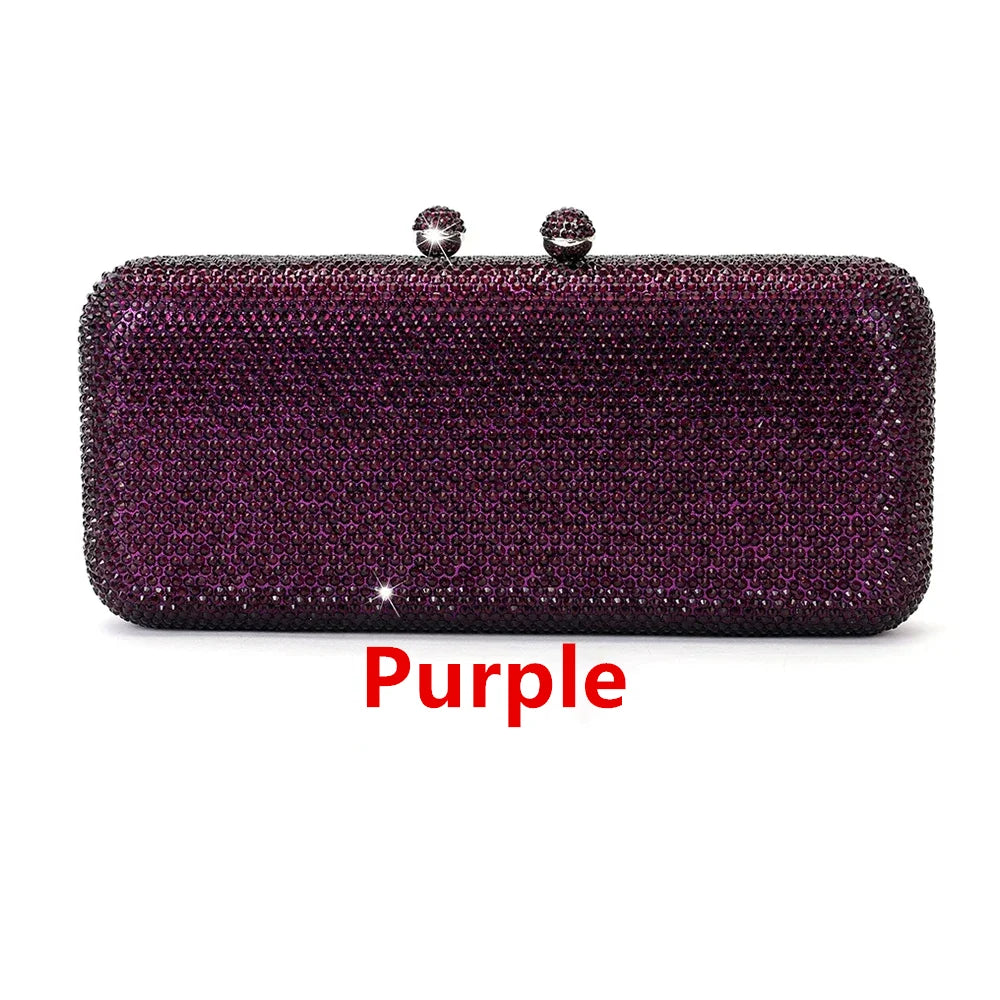 Italy-Inspired Crystal Diamond Evening Clutch