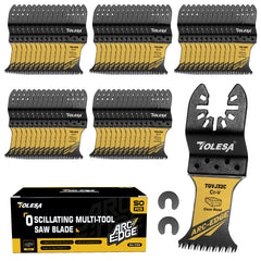 3/50PCS Arc Edge Oscillating Saw Blades – Japanese Tooth, Multi-Tool Blades for Wood & Plastic, Clean Precision Cuts