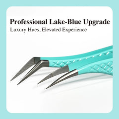 Professional Anti Slip Precision Tweezers – High-Density Fiber-Tip Lash & Brow Tools