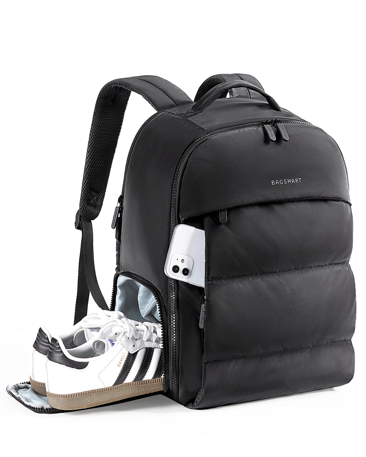 Women's Airline-Approved Travel Backpack 15.6" – Water-Resistant Carry-On with Shoe Compartment (36–55L)