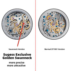 Mechanical Chronograph Pilot Watch – ST19 Swanneck Movement | Sapphire Crystal