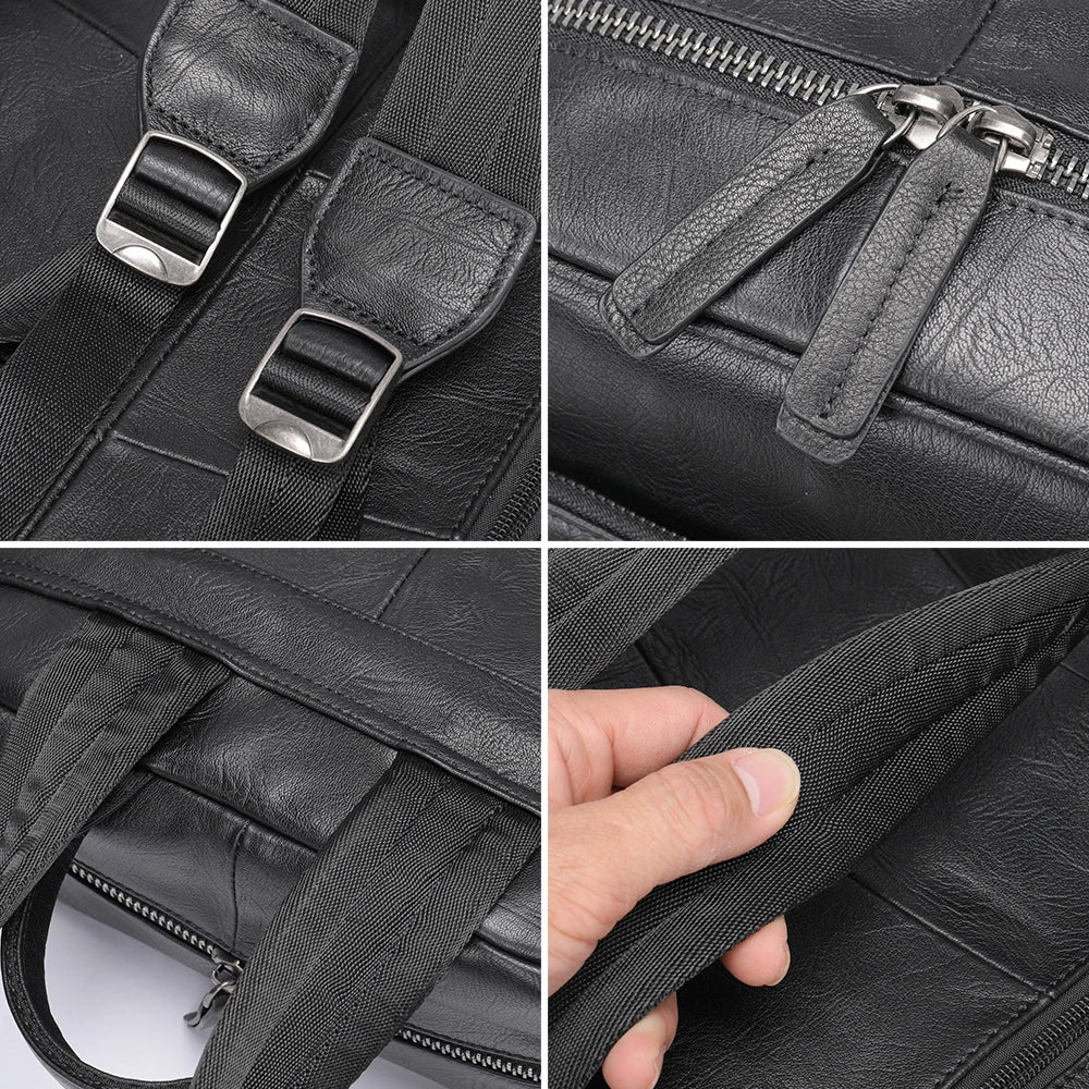 Genuine Leather Laptop Backpack