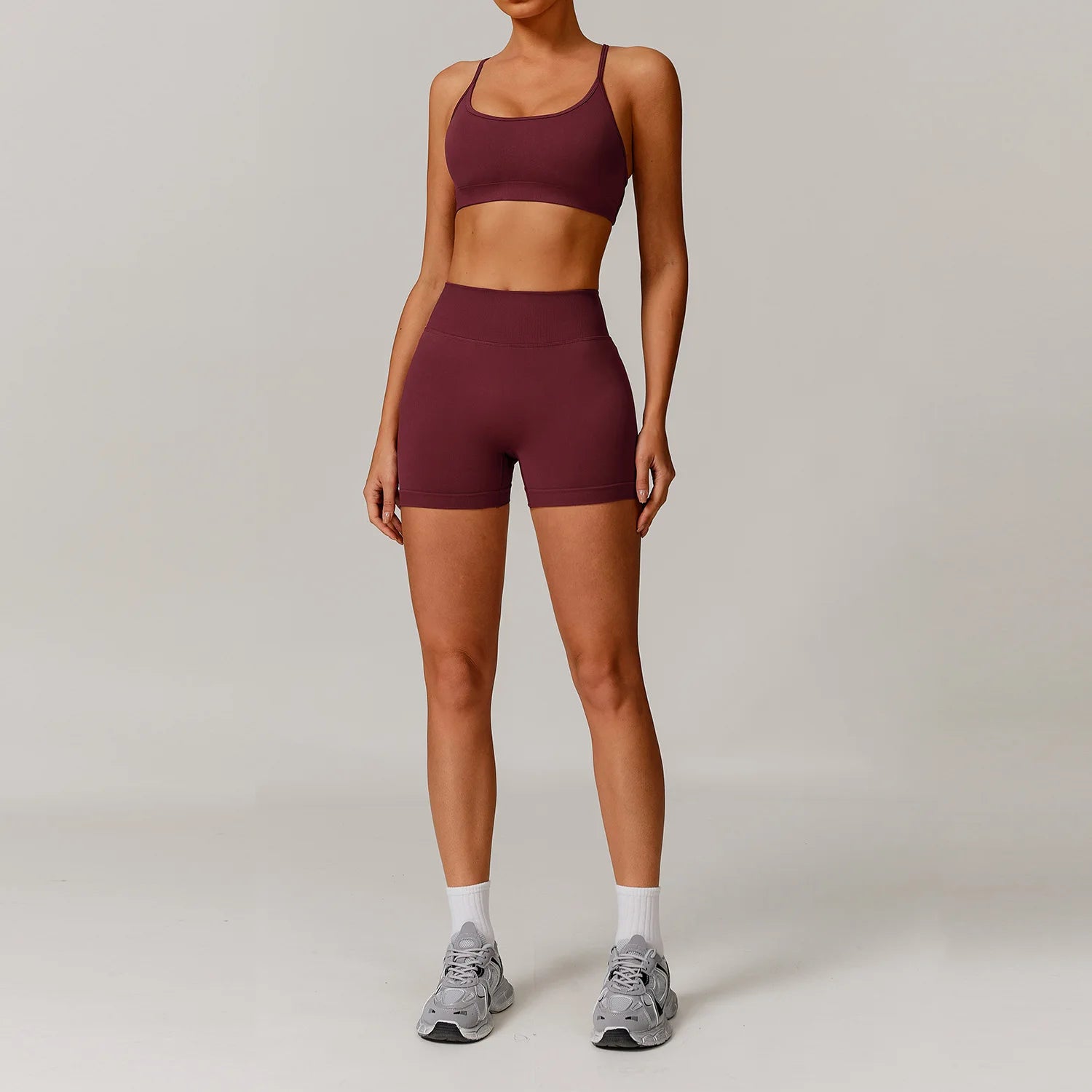 Women's 2/3-Piece Seamless Yoga Tracksuit | Gym Sports Bra & Leggings Fitness Set Sportswear