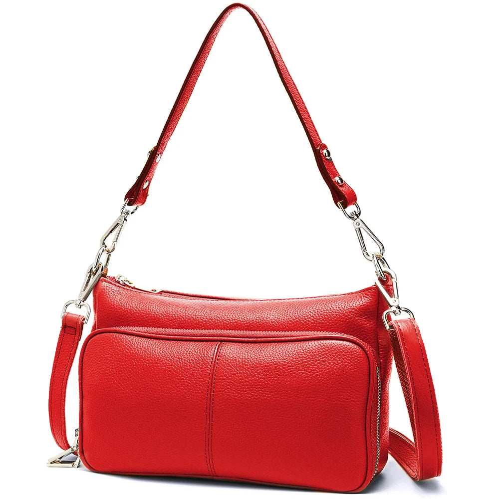 100% Genuine Leather Women's Hobo Shoulder Bag – Crossbody Messenger Bag in High-Quality Fashion Design