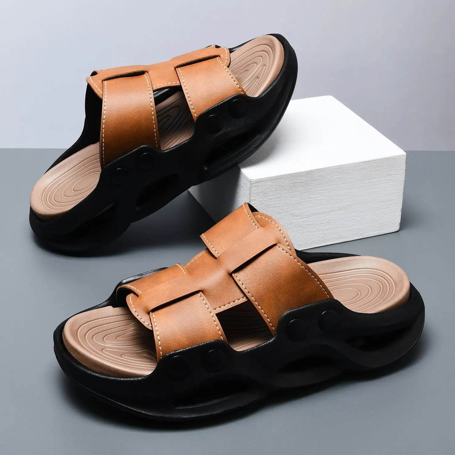Beach Platform Slippers for Men - SnaggIt