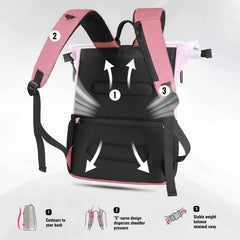 Large Capacity Waterproof Travel Backpack 15.6" with USB Charge Port