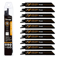 10PCS Bi-Metal Sawzall Blades – 6" & 9" 18TPI M42 Cobalt Metal Cutting