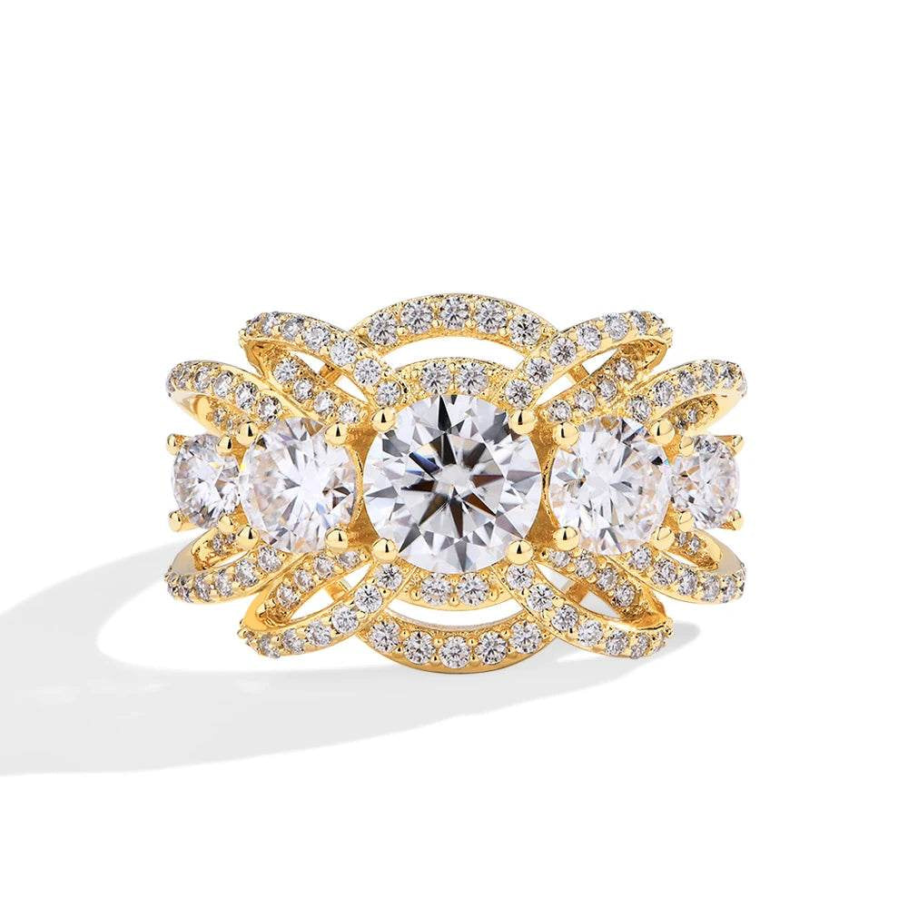 1ct Round Cut Moissanite Ring - SnaggIt