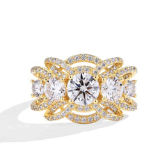 1ct Round Cut Moissanite Ring - SnaggIt
