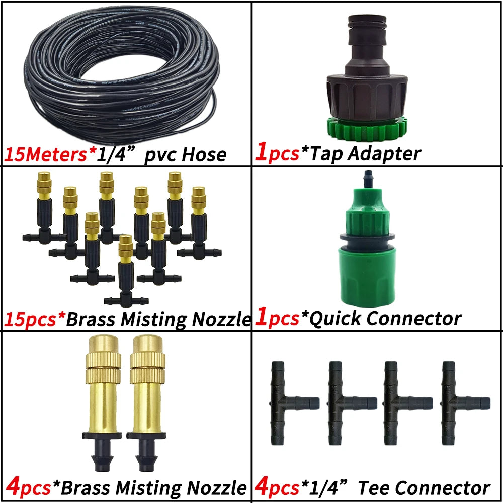 15M–30M Outdoor Misting & Irrigation System