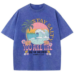 Stay Salty Print Womans Streetwear T-Shirt