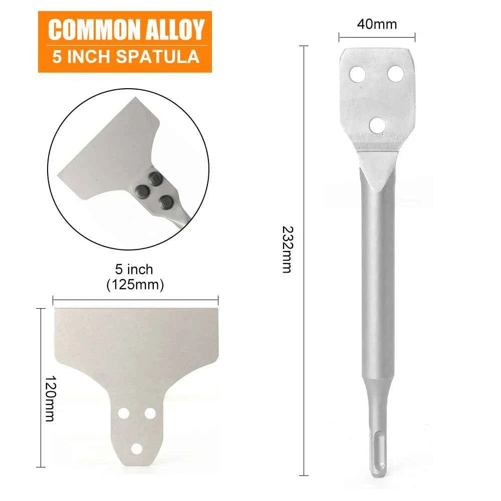 SDS Plus Heavy Duty Floor Scraper | Replaceable Scaling Chisel for Tile, Adhesive & Concrete Removal