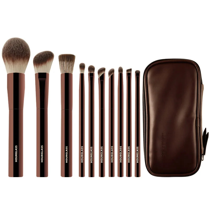 10 Piece Luxury Vegan Makeup Brush Set