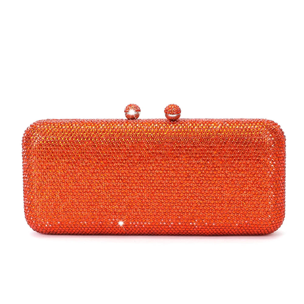 Italy-Inspired Crystal Diamond Evening Clutch