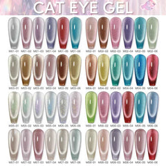 Professional 15ml Magnetic Crystal Cat Eye Gel Collection – 6 Piece High Pigment Red & Pink Reflective System