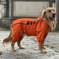 Waterproof 4-Leg Dog Raincoat Jumpsuit by Snagg A Raincoat