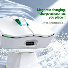 X11 Lightweight Wireless Gaming Mouse | PAW3311 Sensor & Magnetic RGB Charging Dock
