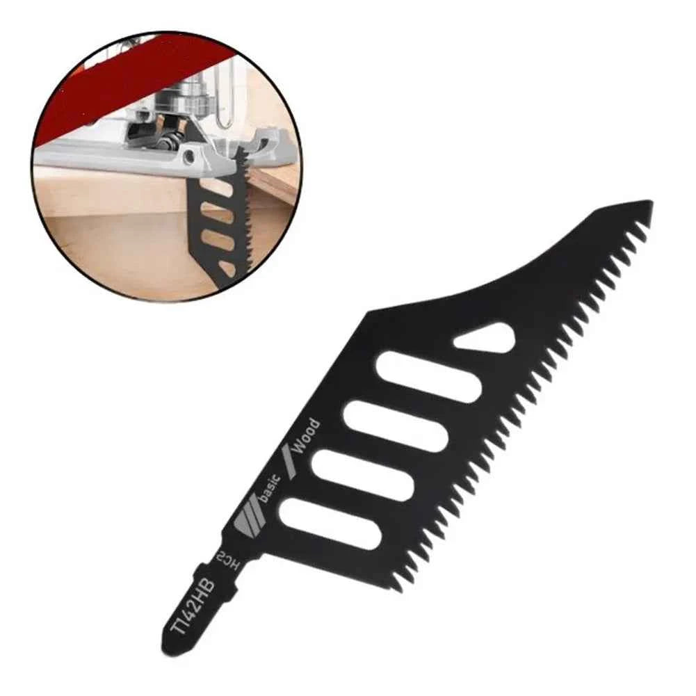T142HB Flush-Cut Curve Jigsaw Blade | Professional T-Shank Scroll Saw Blade for Hardwood & MDF