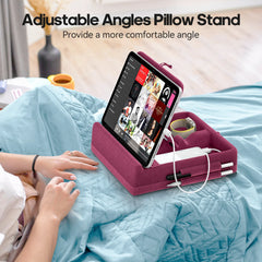 Tablet Pillow Stand with Storage by Snagg A Tablet Holder