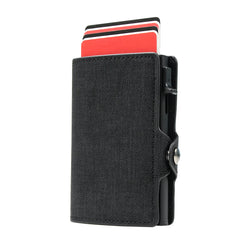 Slim Denim Leather RFID Pop-Up Wallet by Snagg It Purses