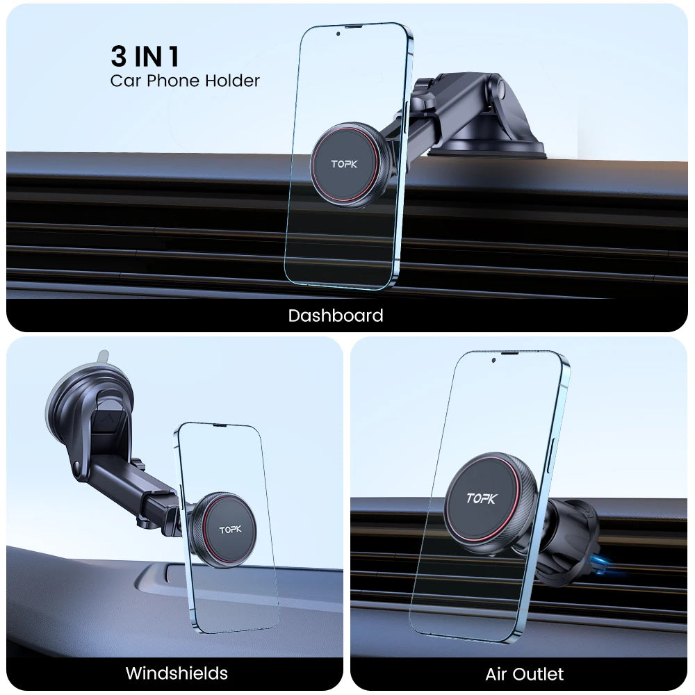 360° Magnetic Car Phone Holder by Snagg A Phone Holder
