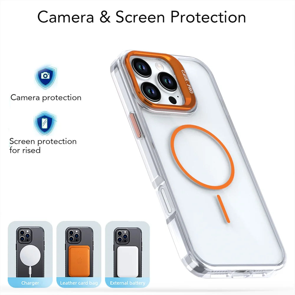 Invisible Lens Clear Acrylic Stand MagSafe Phone Case – iPhone 17 Series - Cases & Covers