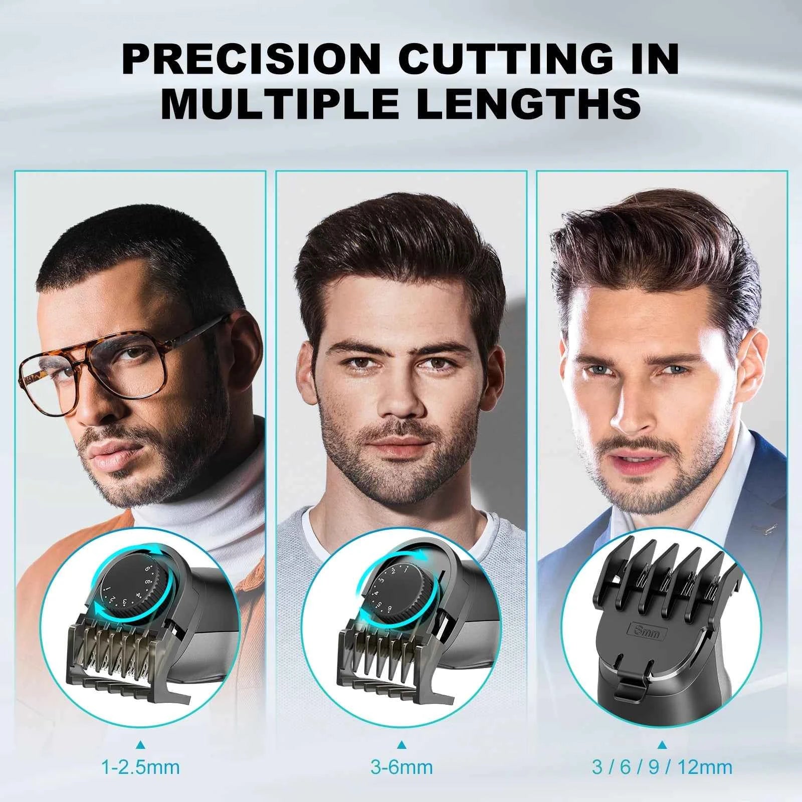 Professional 4 in 1 Complete Grooming System – High-Torque Cordless Clipper with 210 Minute Runtime