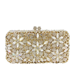 Stone Chain Crystal Evening Clutch by Snagg It Purses