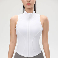 Women’s Shockproof Zipper Yoga Tank Top by Snagg A Tank Top