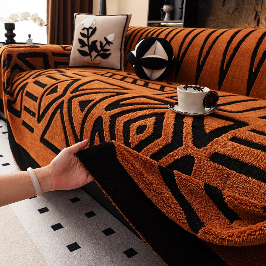 Bohemian Sofa Protector – Vintage Comfort & Pet-Friendly Design by Snagg A Sofa Cover