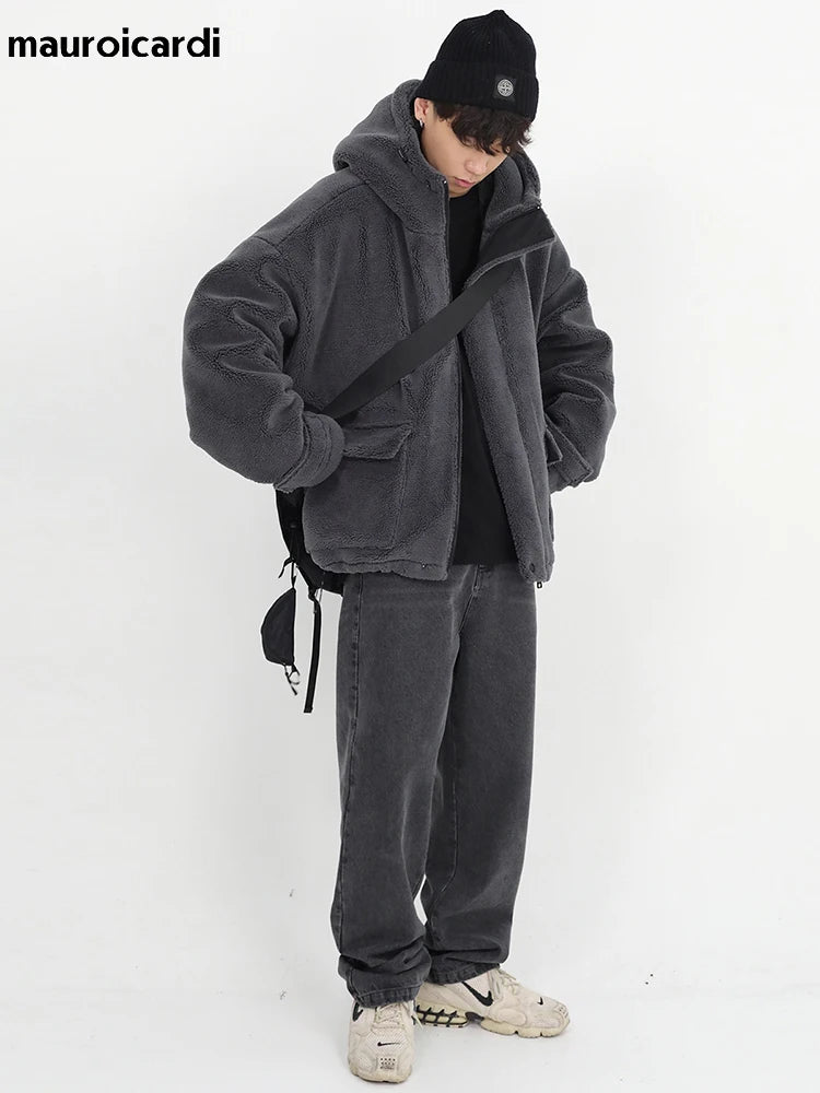 Oversized Sherpa Jacket with Hood by Snagg A Jacket