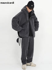 Oversized Sherpa Jacket with Hood by Snagg A Jacket
