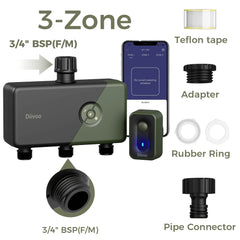 Smart 4 Zone WiFi Water Timer by Snagg A Water Timer