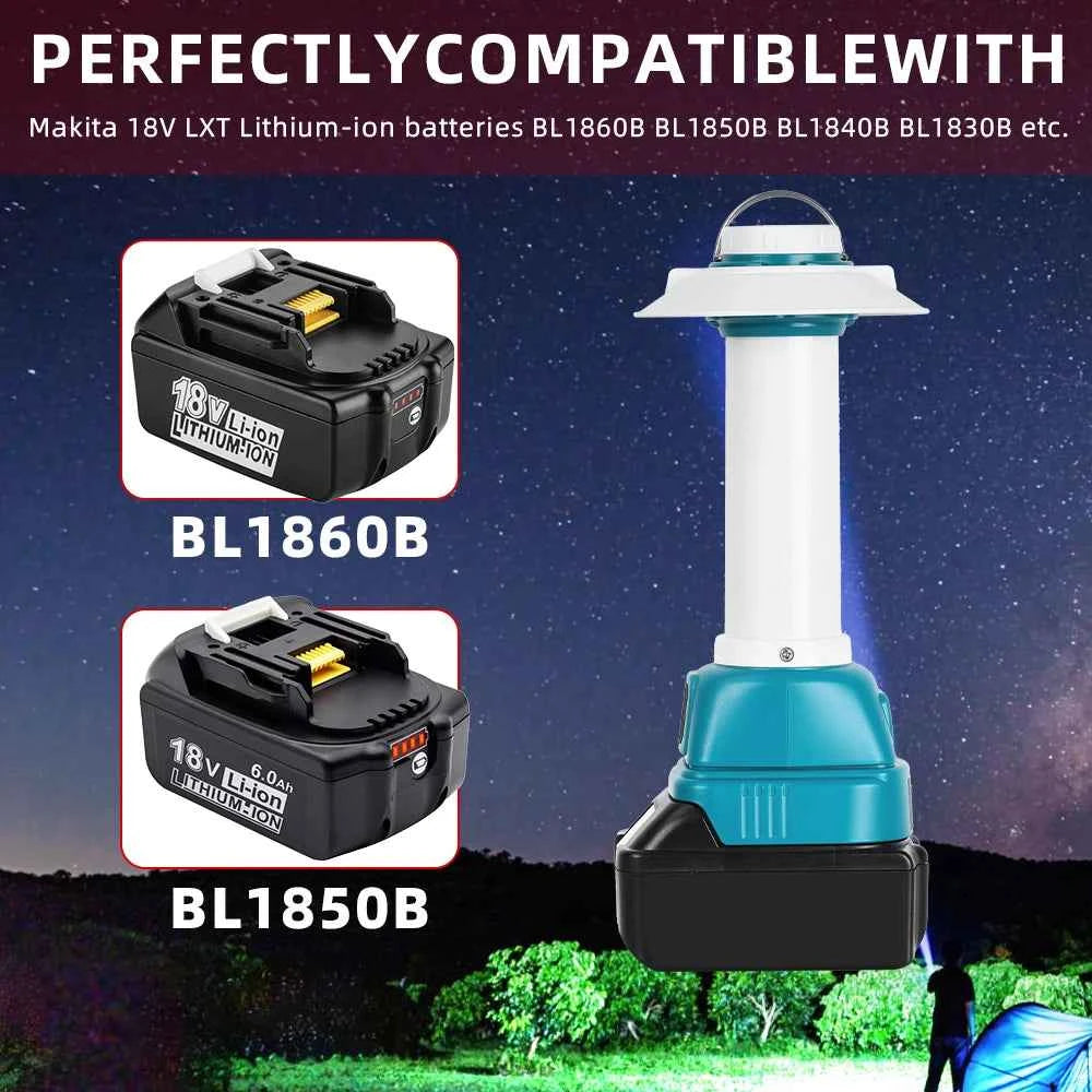800 lumen LED lantern for Makita 18V batteries – image 5