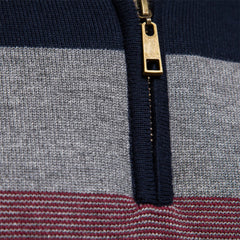 Men’s Patchwork Cotton Pullover | 2026 Winter Fashion Mock-Neck Sweater