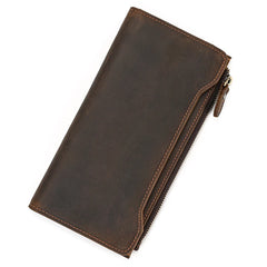 Genuine Leather Long Wallet
