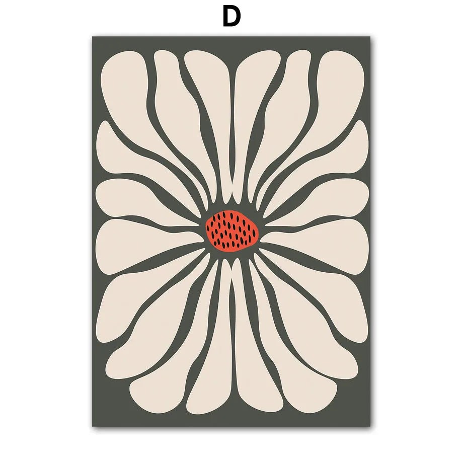 Abstract Flower Market Canvas Print by Snagg A Print