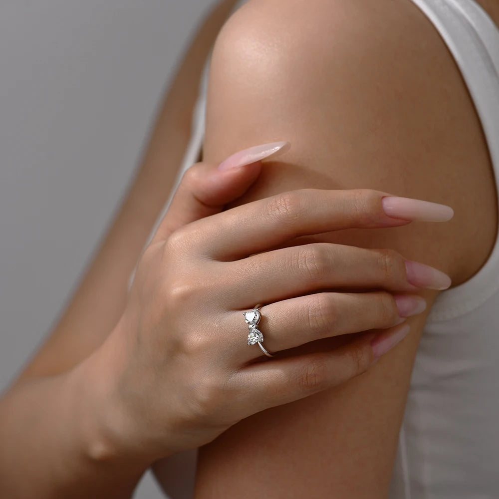 Bowknot Moissanite Ring