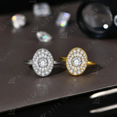 Full Moissanite Twilight Ring