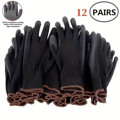 12 Pairs Protective Work Gloves by Snagg A Gloves