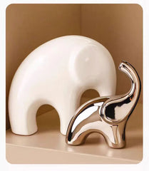 Family of Three Elephant Figurines by Snagg A Sculpture