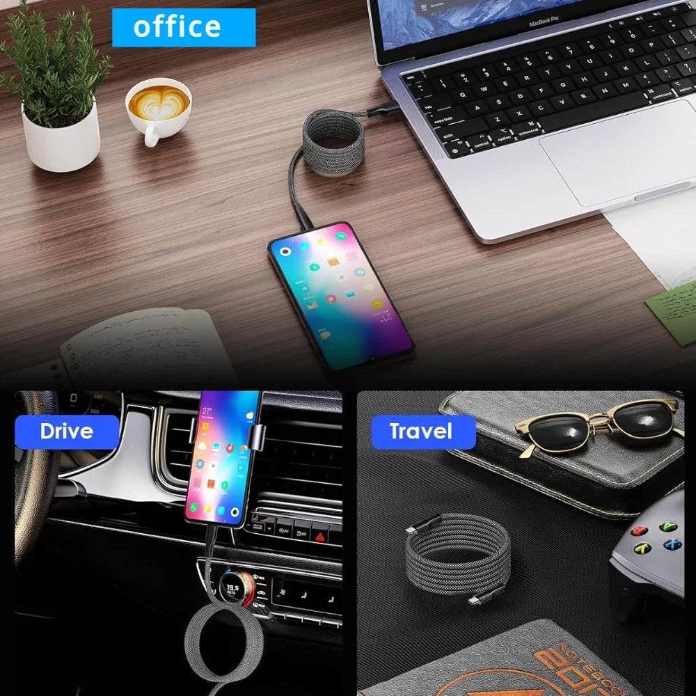 Super Long USB-C to USB-C Fast Charging Cable – 3m / 8m by Snagg A Charging Cable