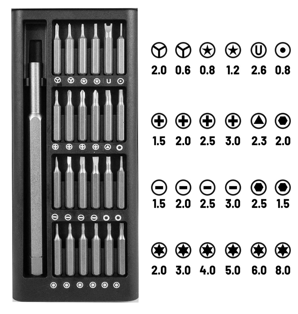25/63-in-1 Magnetic Precision Screwdriver Kit