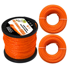 Spiral Strimmer Line 2.0–4.0mm | Graphite-Filled Nylon String Trimmer Cord for Lawn Mower Grass Cutter