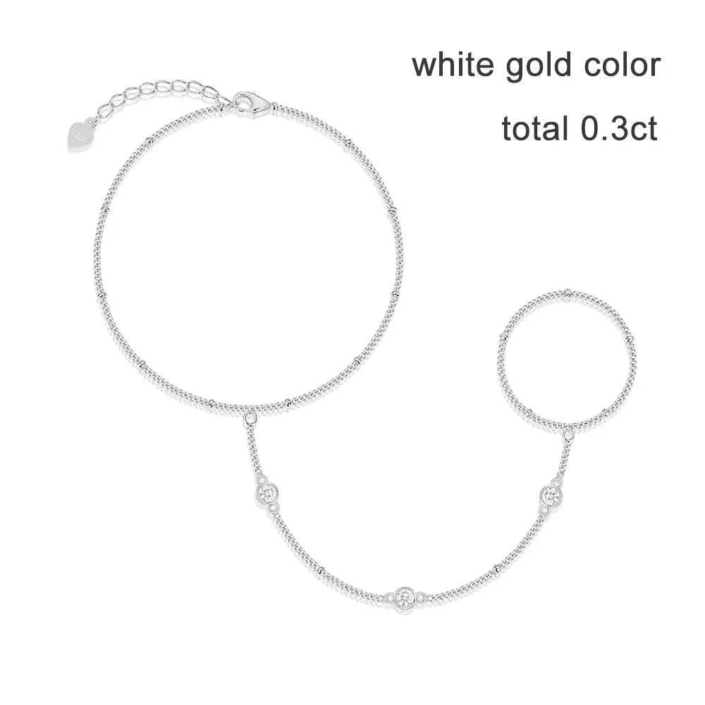 3mm D Color Moissanite Adjustable Tennis Bracelet - SnaggIt