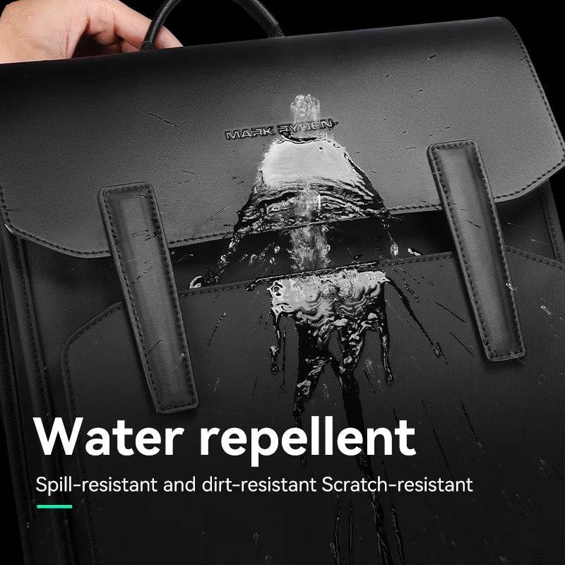 Classic Business Leather Backpack - SnaggIt